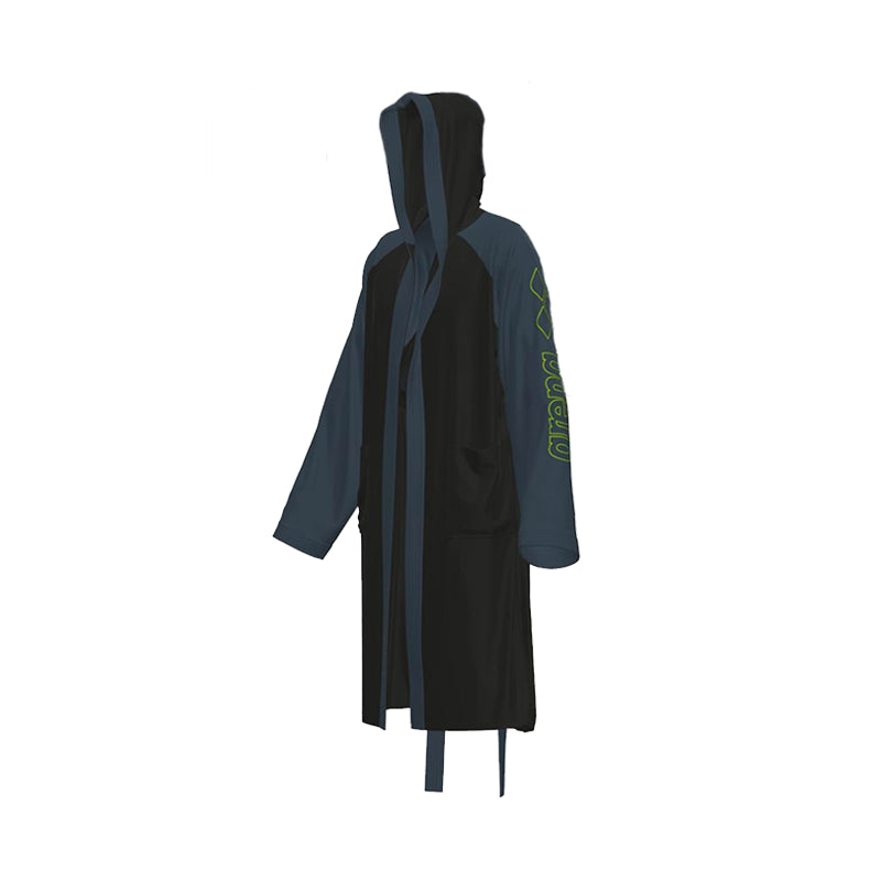 Accappatoio arena cotton robe bicolor - BLACK-ASPHALT