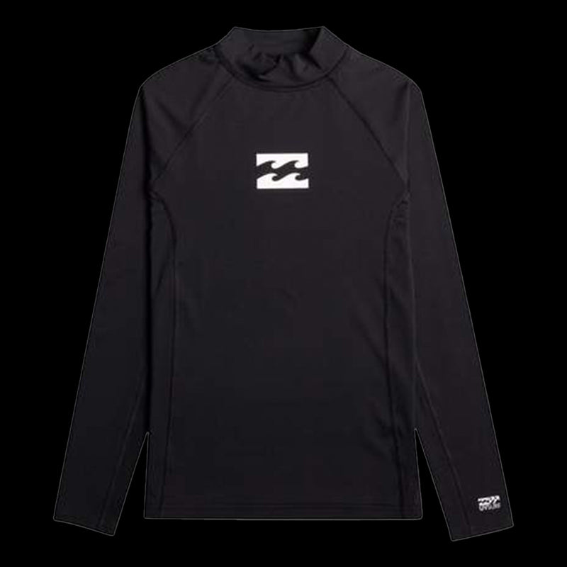 Lycra Waves All Day - Rash Vest UPF 50 a Maniche Lunghe da Ragazzo - Black