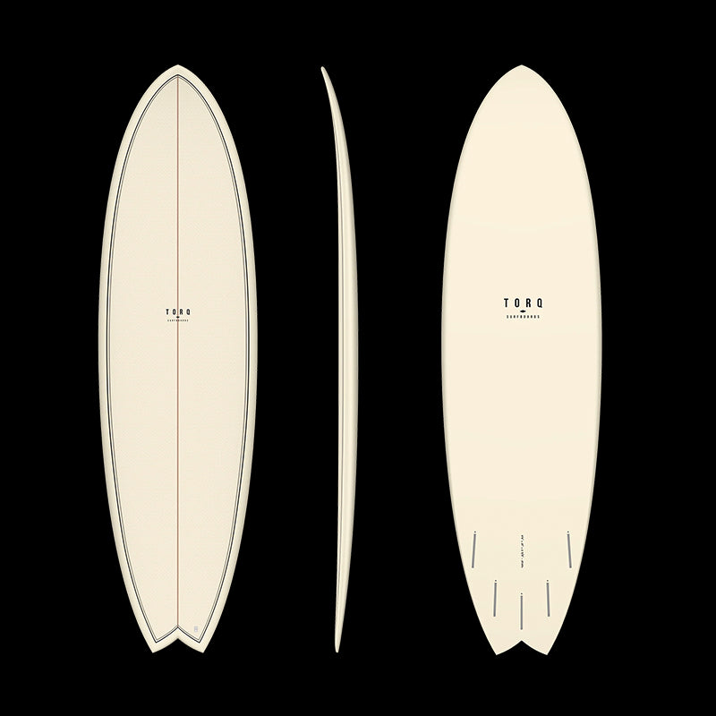 Torq tet 6'6'' fish Classic color cream pattern 39.6lt