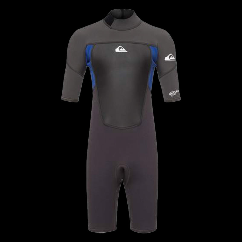 2/2mm Quiksilver Prologue - Muta estiva Junior con zip sulla schiena - nero/blue