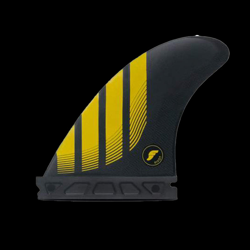 P4 ALPHA series Carbon Yellow Thruster Set - size S, FUTURES.
