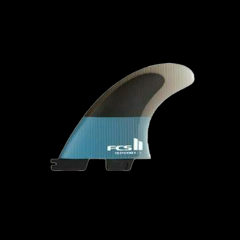 PINNE FCS II Performer PC Tri Retail Fins - Small - Tranquil Blue