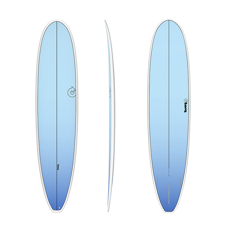 Torq tet 8'6'' Long retro Fade light blue 67.2 LT