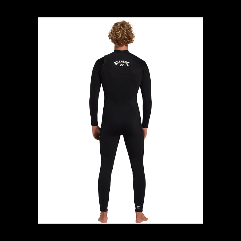 4/3 mm Foil ChestZip - Muta con zip sul petto da Uomo - BLACK