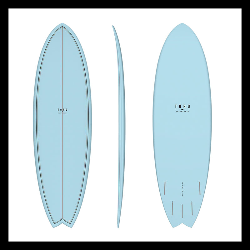 Torq tet 6'6'' fish classic color blue-palm (blue+pattern) 39.6lt