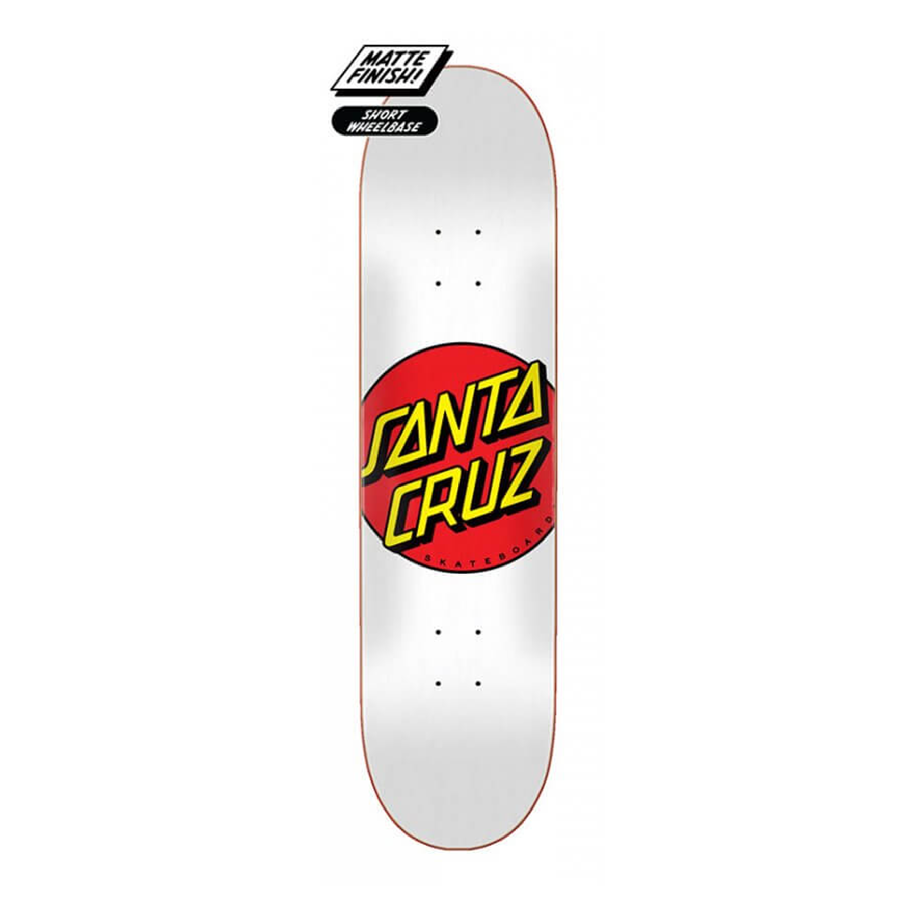 Tavola da Skate SANTA CRUZ Decks Classic Dot 8.00" WHITE