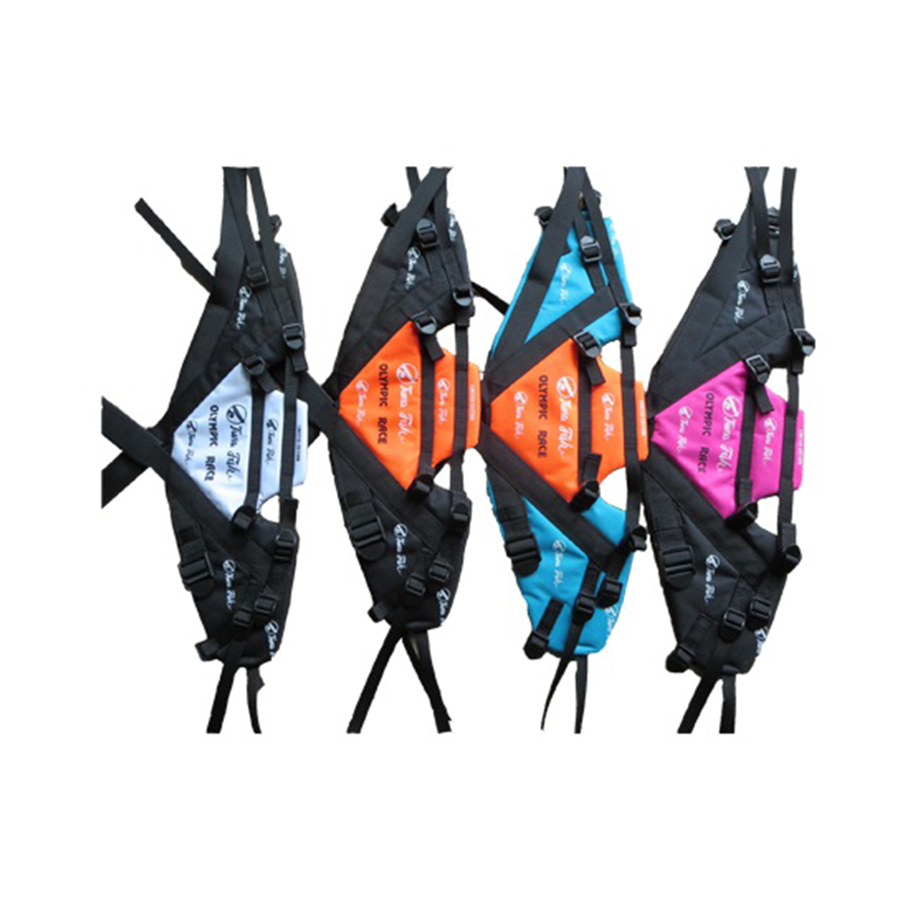 Trapezio model 1 - seat harness - Bianco/electric blue