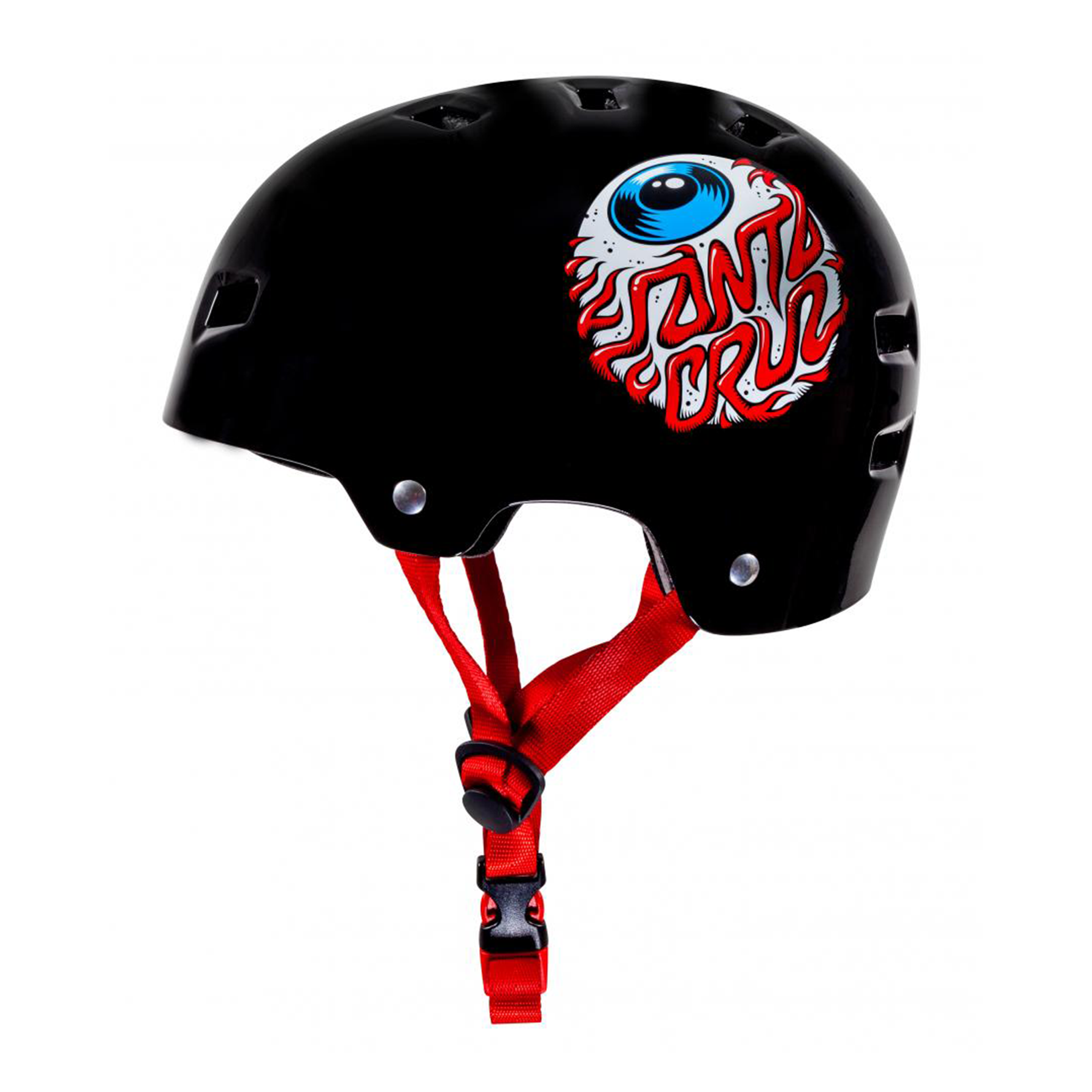 Protezioni skate Bullet x Santa Cruz Helmet Eyeball Youth casco Gloss Black