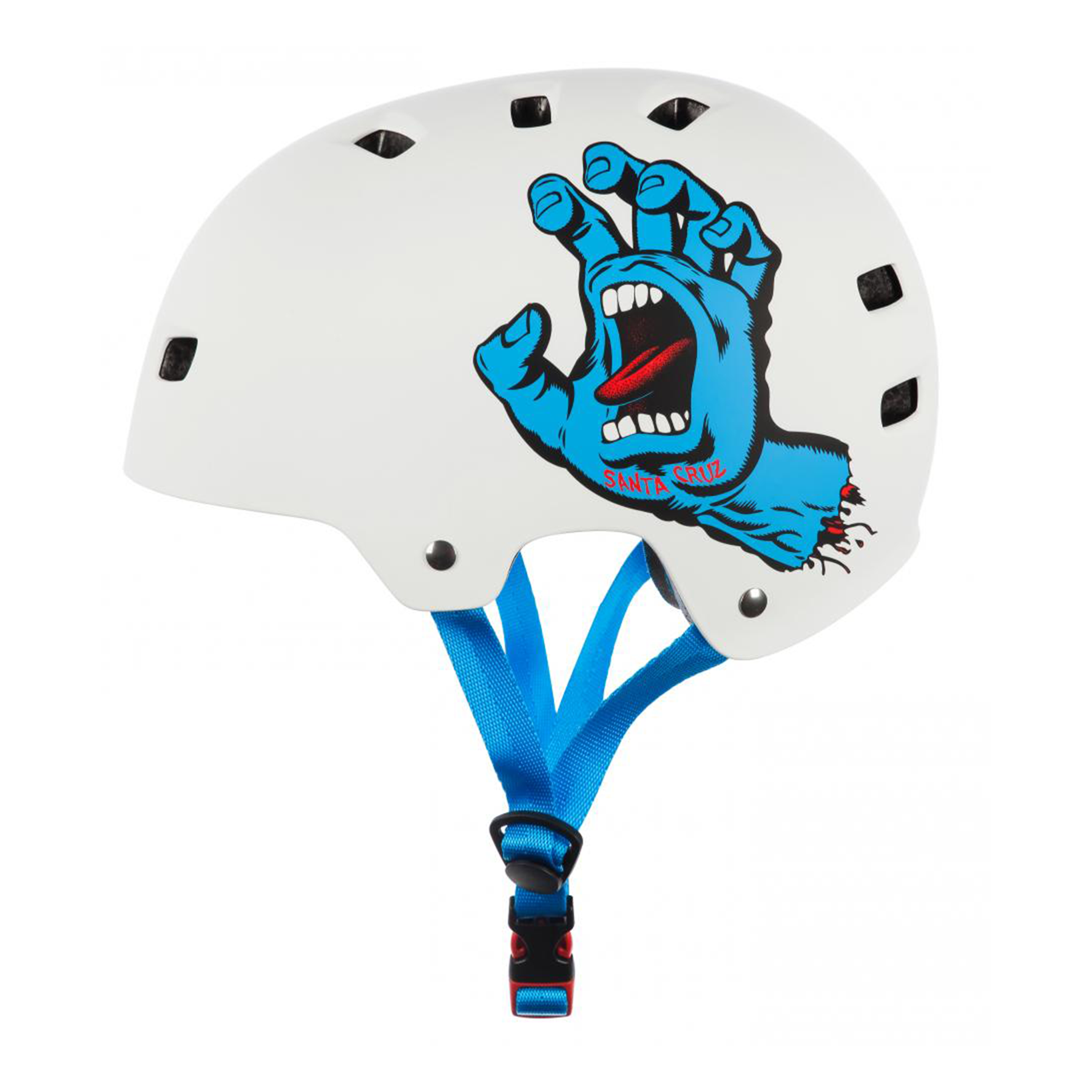 Protezioni skate Bullet x Santa Cruz Helmet Screaming Hand casco Gloss White
