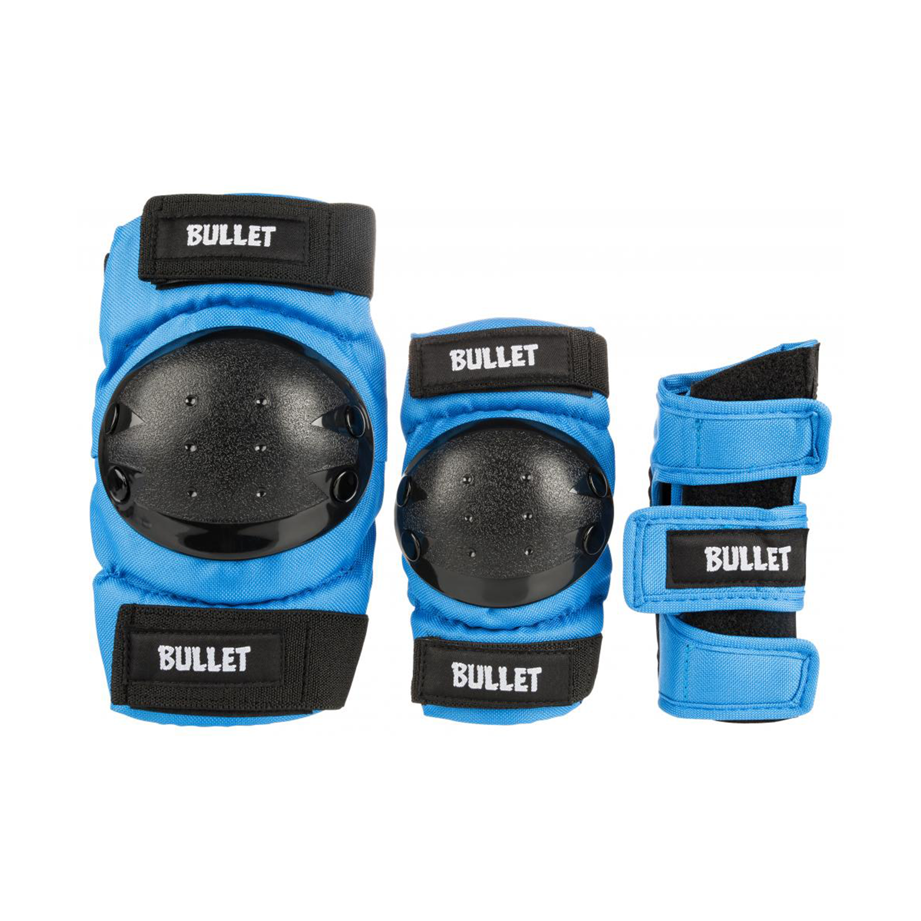 Protezioni skate Bullet Triple Padset Junior / Blue