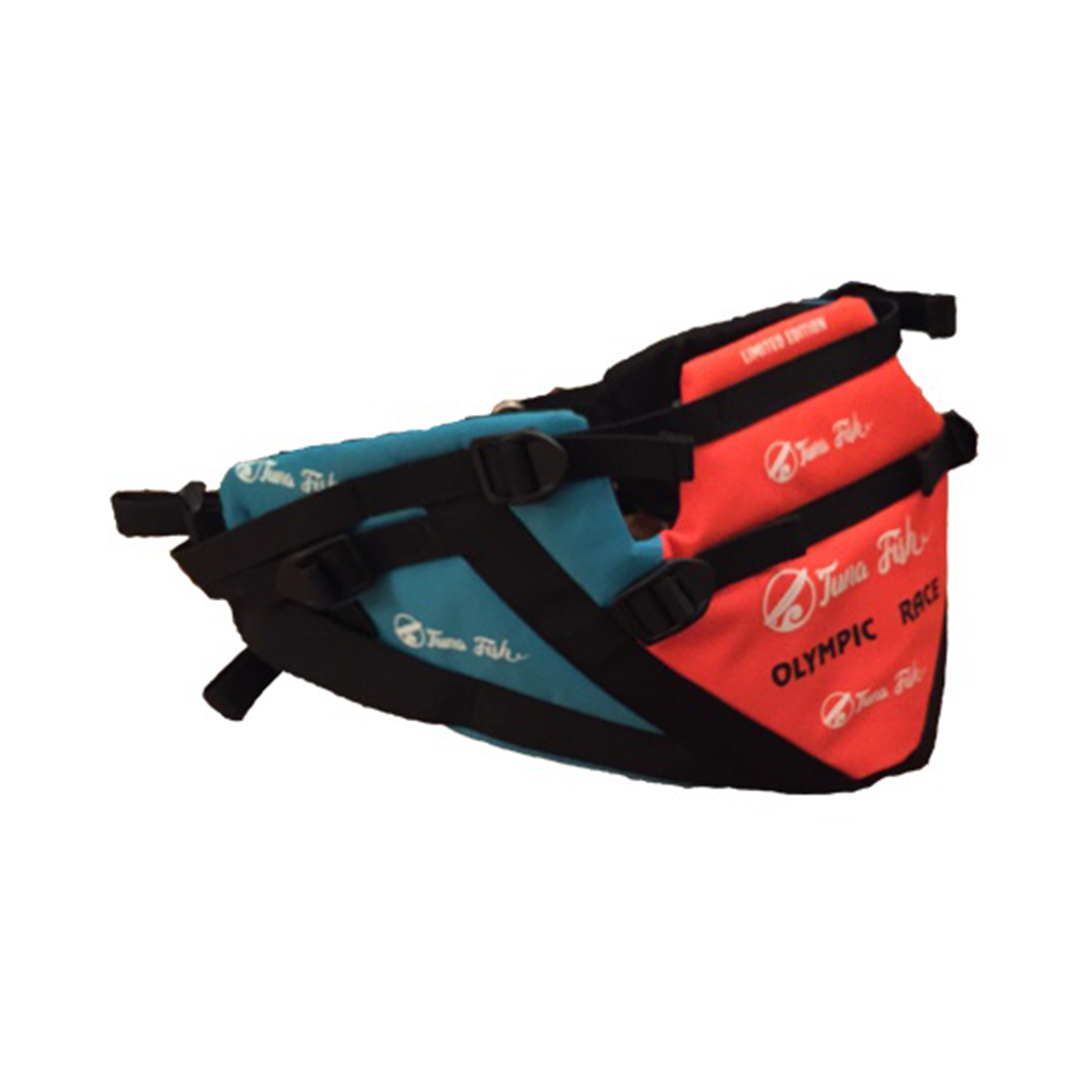 Trapezio model 1 - seat harness - Orange/electric blue