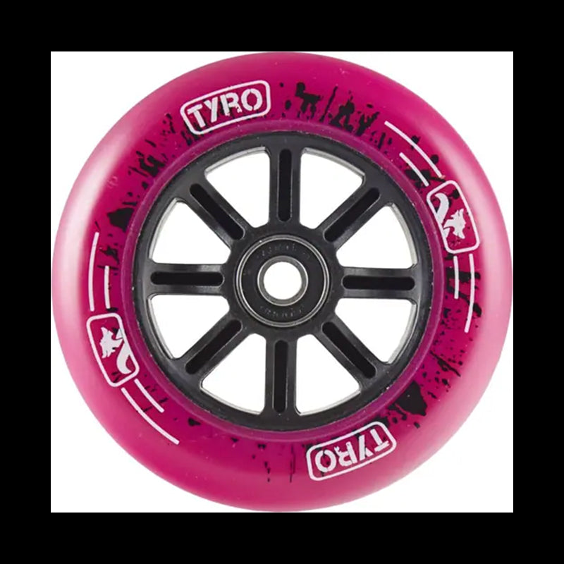 Ruota singola monopattino freestyle Tyro Nylon Nucleo 100mm - Rosa