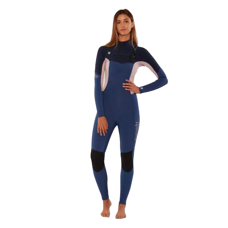 Sisstrevolution 7 seas 4/3mm - Muta con zip sul petto da Donna - blue/pink