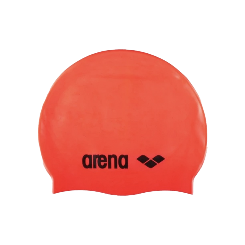 Cuffia da piscina Classic Silicone - FLUORED-BLACK