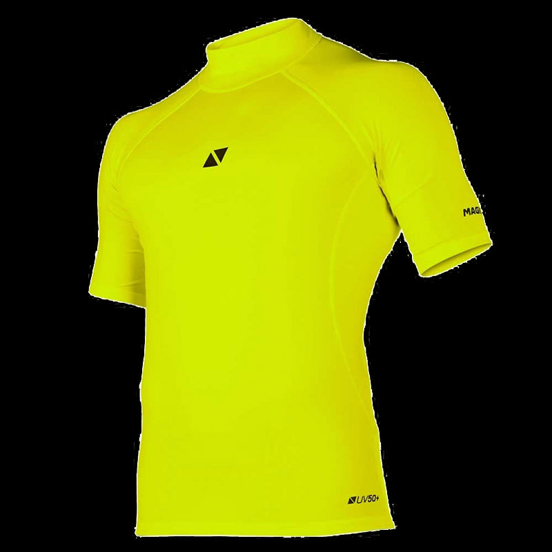 Cube Rash Vest S/S men - Flash Yellow