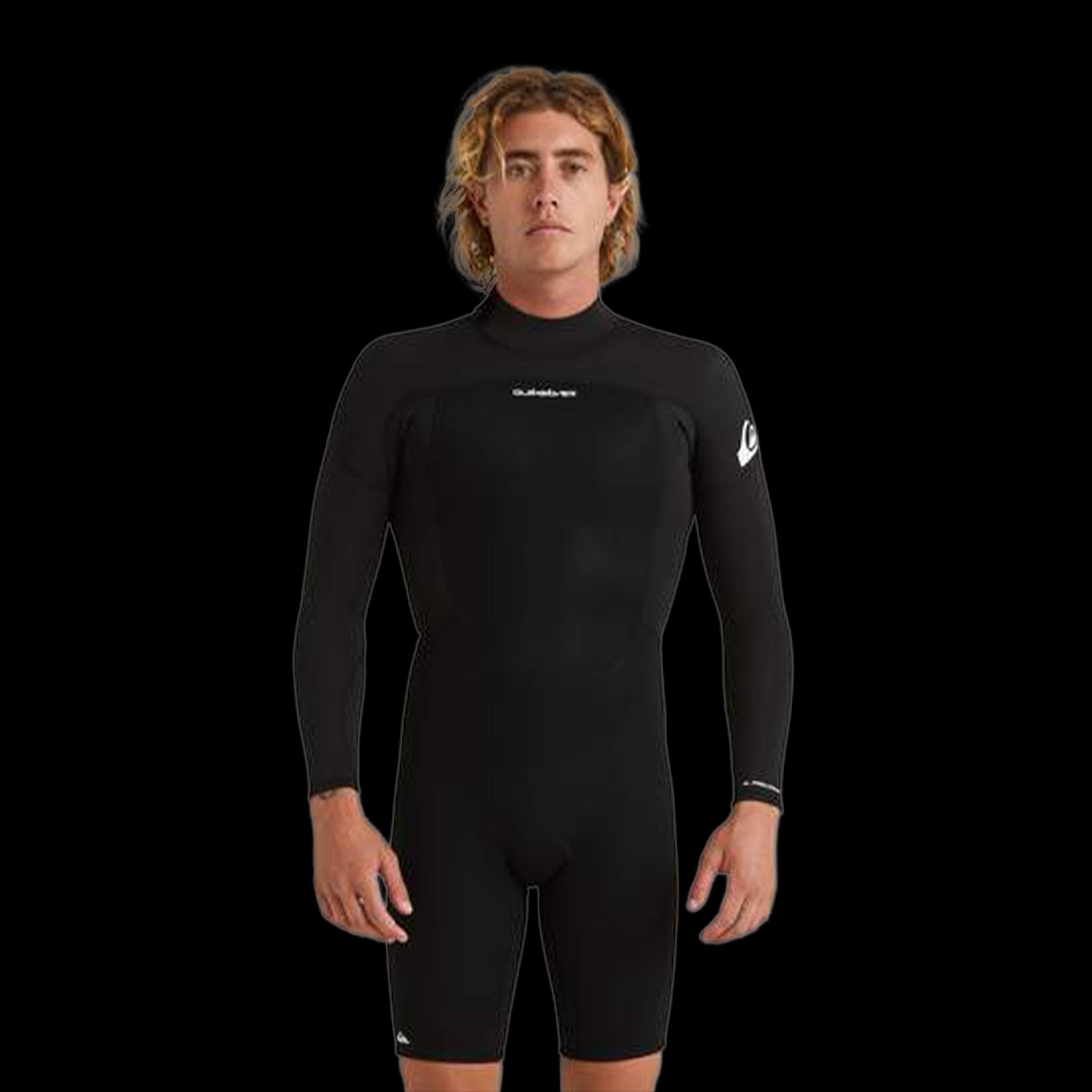 2/2mm Prologue - Muta estiva a maniche lunghe con zip posteriore da Uomo - Black