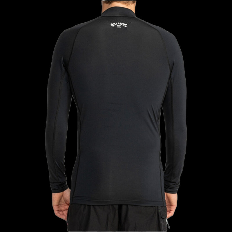 Logo Surf - Rash Vest UPF 50 a Maniche Lunghe Adulto - Black