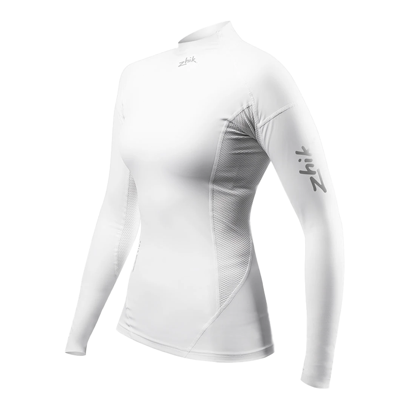 Maglietta vela in Eco Spandex a manica lunga da Donna - Bianco