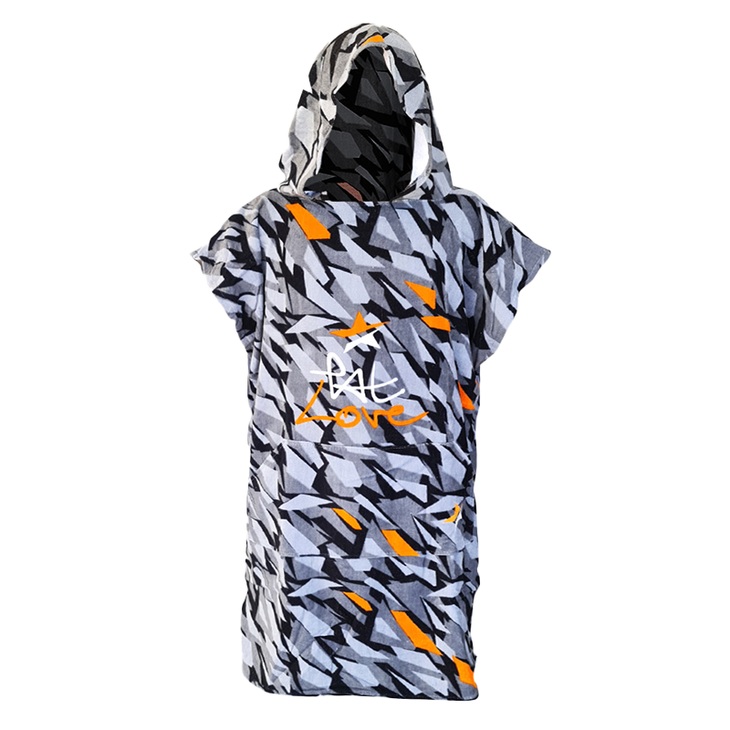 PONCHO PAT LOVE GREY/CAMO