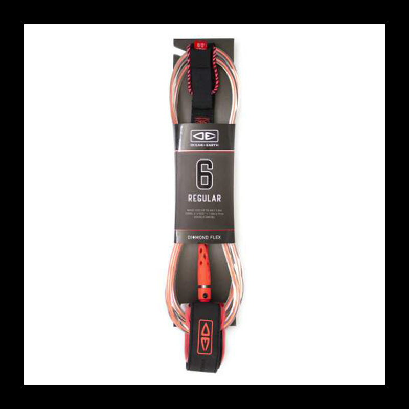 Diamond Flex Regular LEASH - 6'0" - Coral