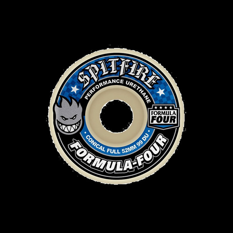 RUOTE SKATEBOARD SPITFIRE F4 99D CONICAL FULL 56MM BLUE