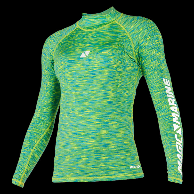 Cube Rash Vest L/S Women - Green Melee