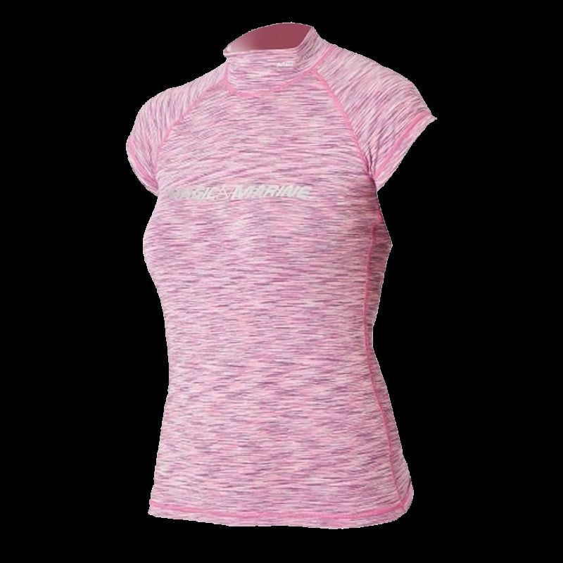 Cube Rash Vest S/S Women - Pink