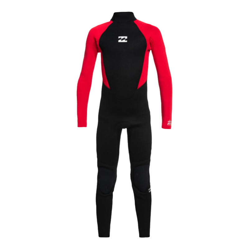 4/3mm Intruder - Muta con zip posteriore da Ragazzo - Red