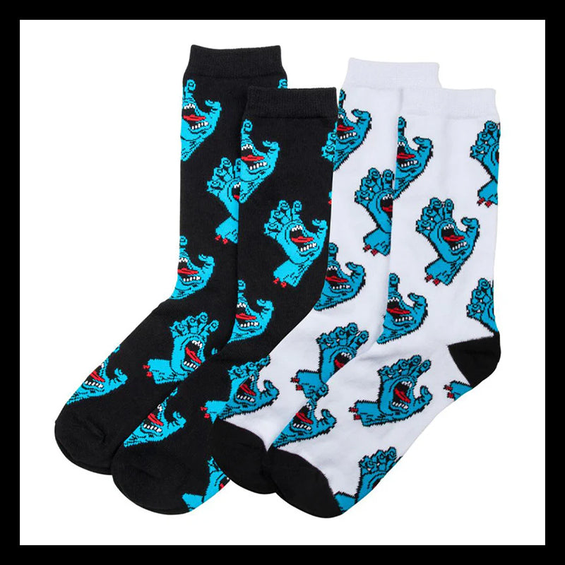 Youth multi hand calze (2 paia) - White/Black
