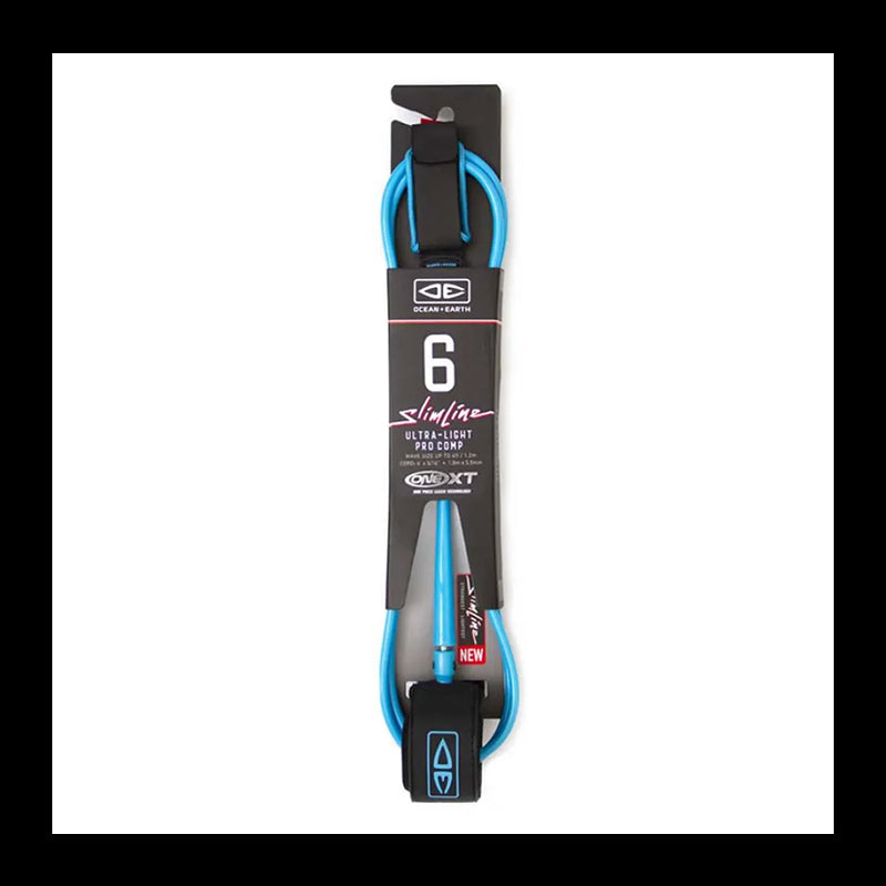 Slimline Ultra-Light Leash Pro Comp One-XT - 6'0" - Blu