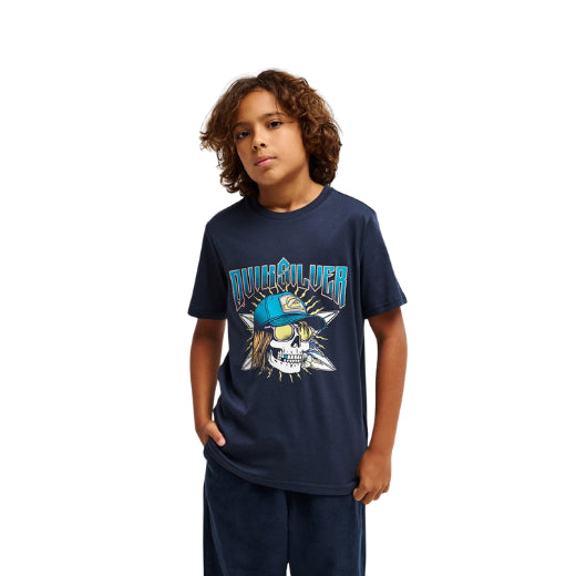 T-shirt Ragazzo Dark Navy Sound On – Grafica Surf 8-16 Anni