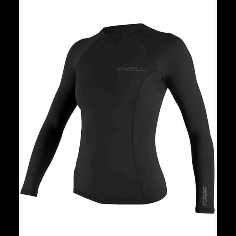 Lycra felpata Thermo-X L/S Top - DONNA - Black