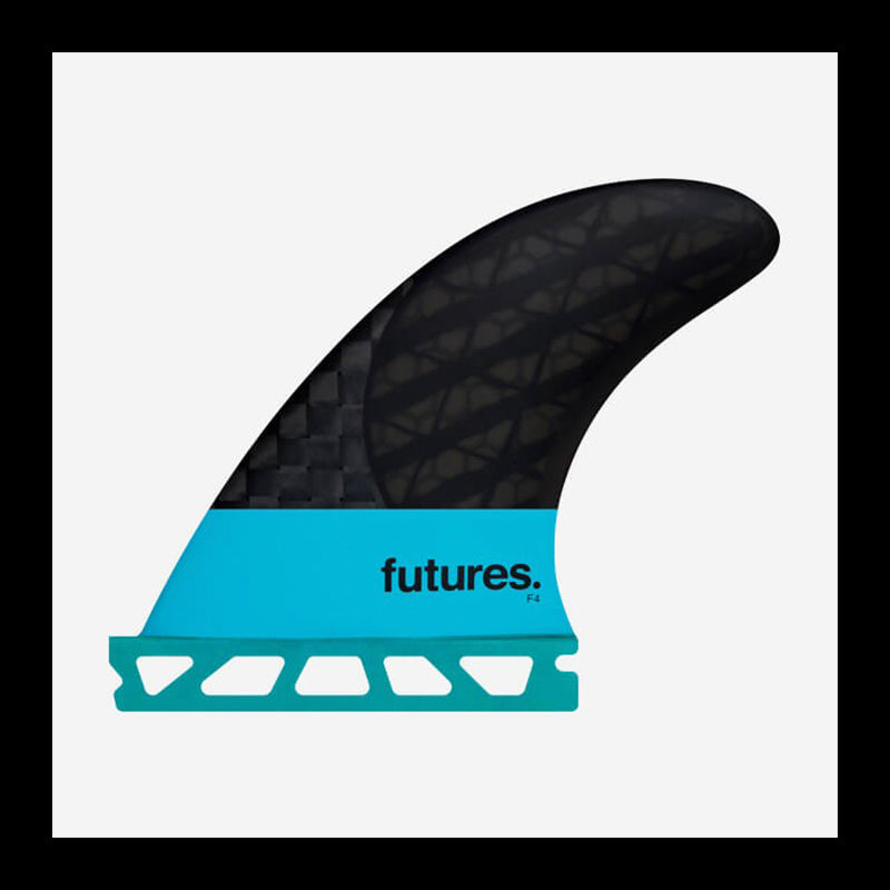 PINNE FUTURES VII F4 Blackstix 3.0 Turchese / Carbonio - S