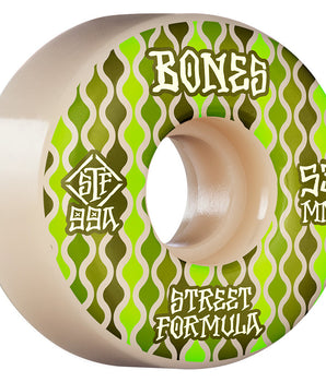 RUOTE SKATEBOARD BONES Retros 53mm V2 Locks 99A STF