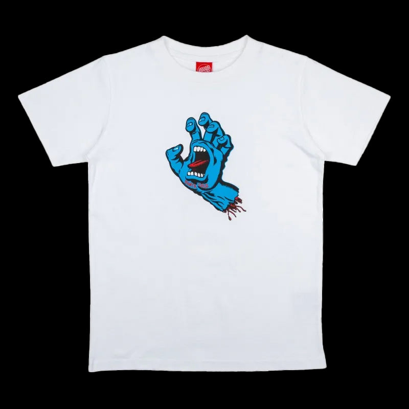 Youth Screaming Hand T-Shirt - White