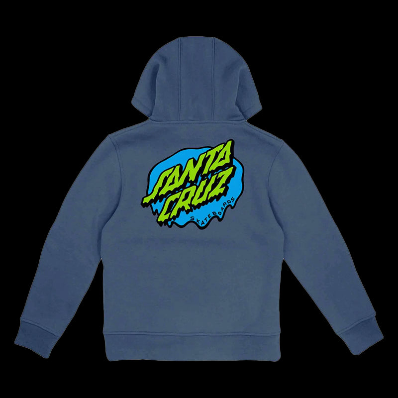 Felpa con cappuccio - Youth Slime Dot Hood - Heritage Blue
