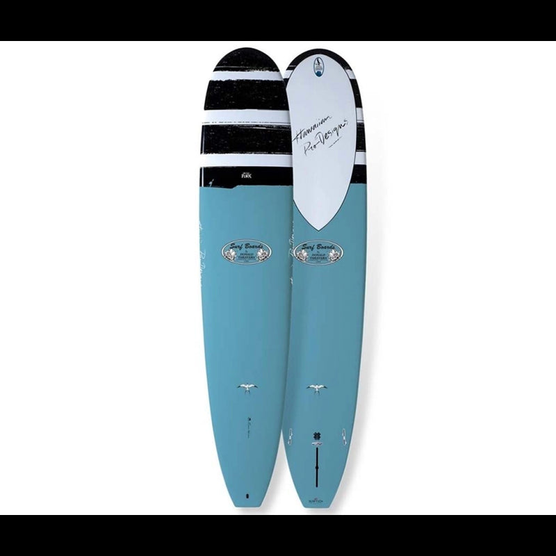 IN THE PINK 9'6" TUFLITE V-TECH FCSII Lt 76.8 - Ligt Blu/Black stripe