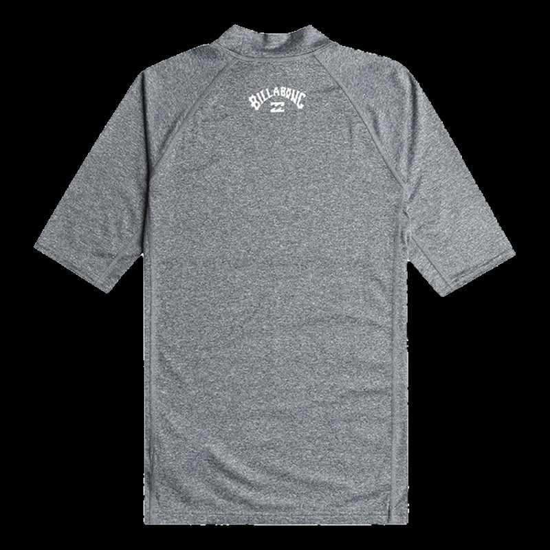 Lycra Waves All Day - Rash Vest UPF 50 a Maniche Corte da Uomo -   Dark Grey Heather
