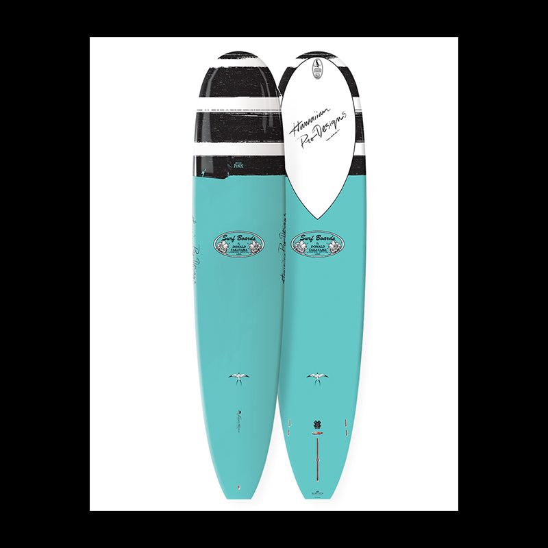 IN THE PINK 8'6" TUFLITE V-TECH FCSII Lt 64 - Light Blu/Black stripe