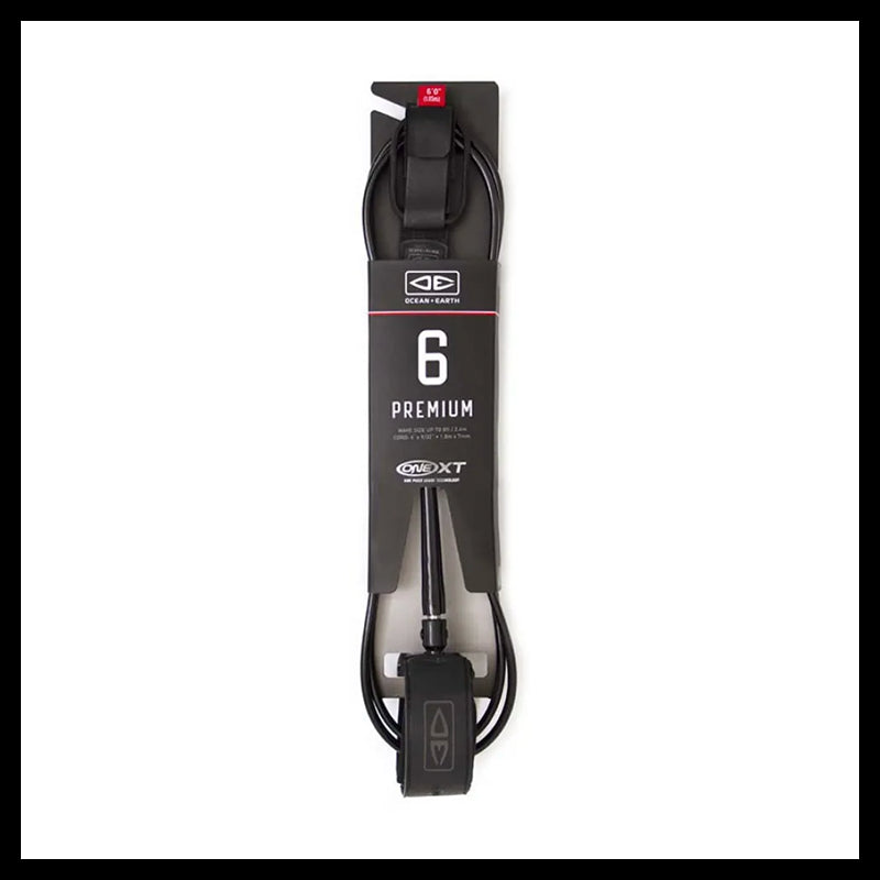 Premium leash Allround Comp One-XT  - 6'0" - Black