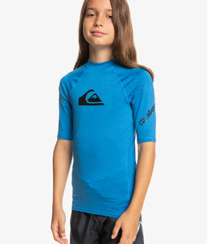 All Time - Rash Vest UPF 50 a maniche corte da Ragazzo 8-16 SNORKEL BLUE