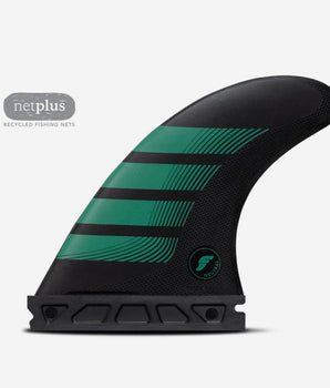 PINNE FUTURES F6 ALPHA series Carbon Teal Thruster Set - S