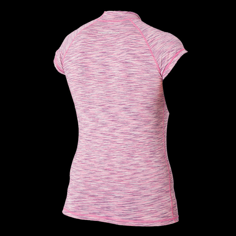 Cube Rash Vest S/S Women - Pink