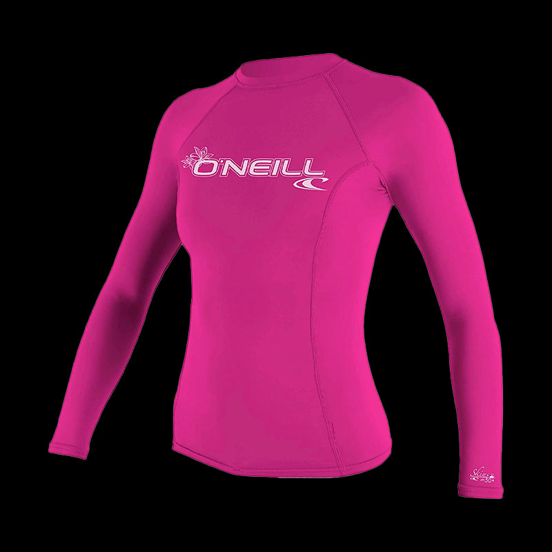 Wms Basic Skins L/S Sun Shirt - Maniche Lunghe Donna - Fox Pink