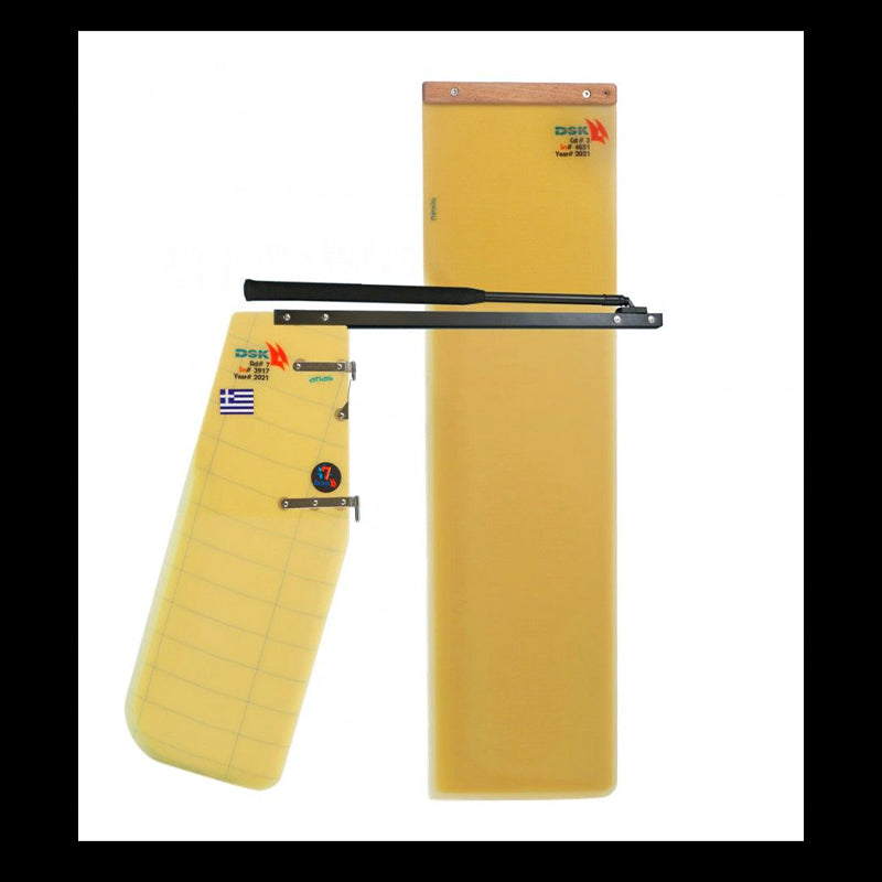 DSK foil set - timone aura + deriva Flexis (<37 kg)