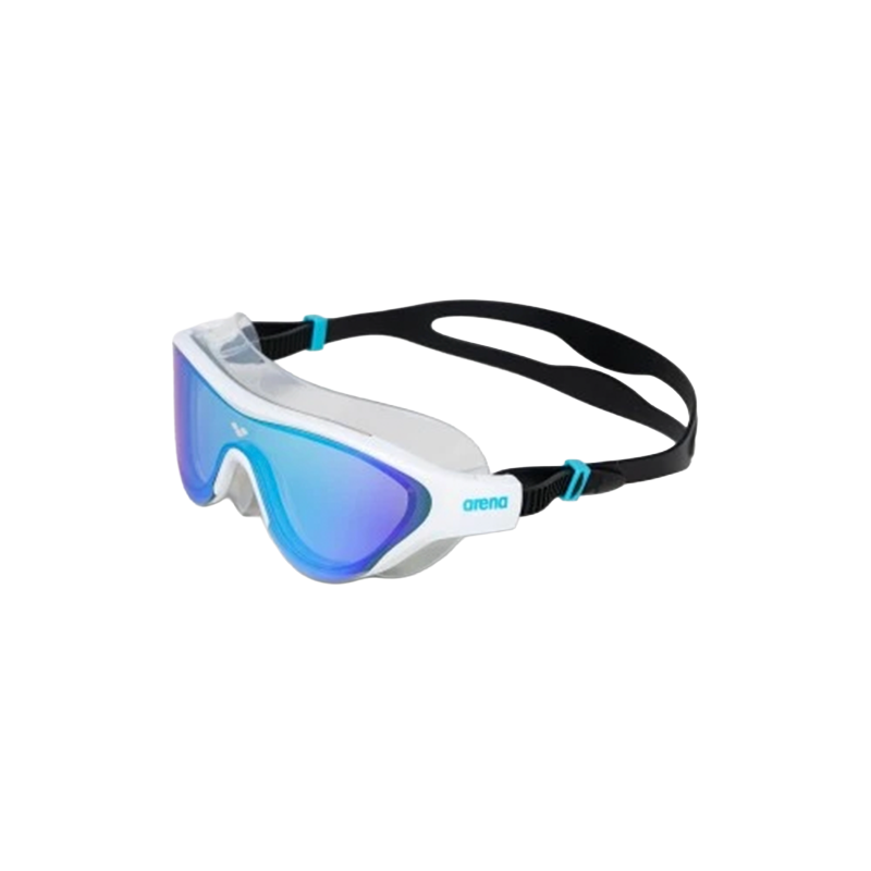 Maschera nuoto specchiata adulto The One Mirror - BLUE-WHITE-BLACK