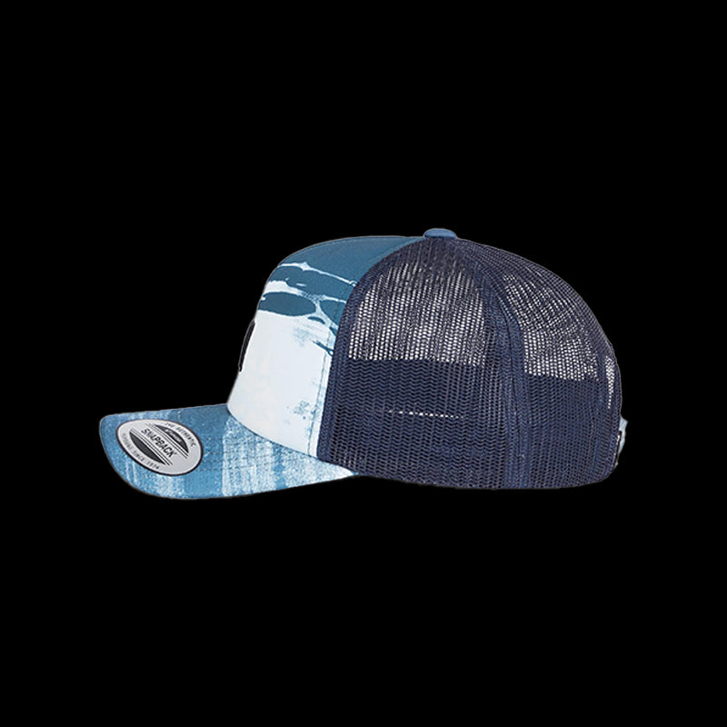 Flood Trucker Cap - Blue Melted stripe Boys
