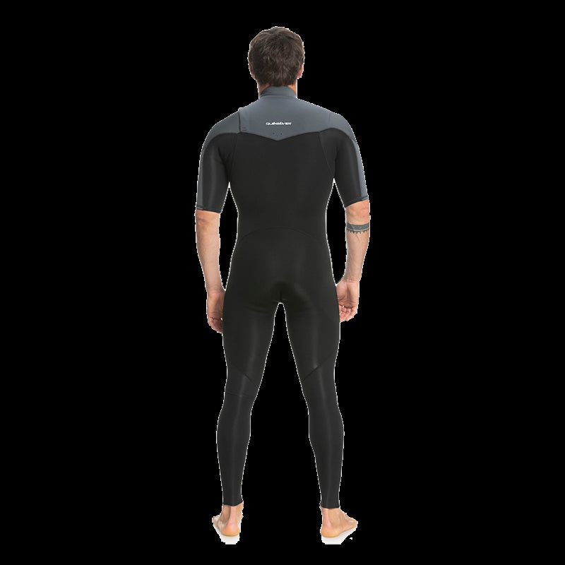 Muta Da Uomo 2/2mm Everyday Sessions - Muta gamba lunga/manica corta con zip sul petto - Black