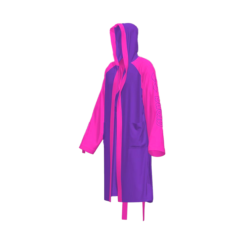 Accappatoio arena cotton robe bicolor - Violet-Shocking Pink