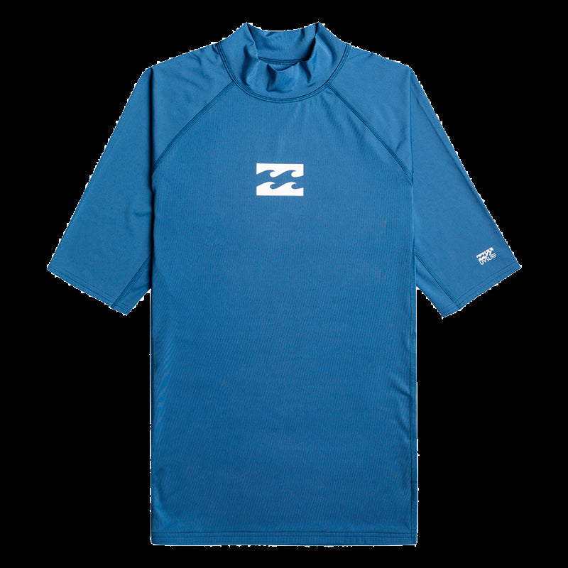 Lycra Waves All Day - Rash Vest UPF 50 a Maniche Corte da Uomo -  Dark Blue